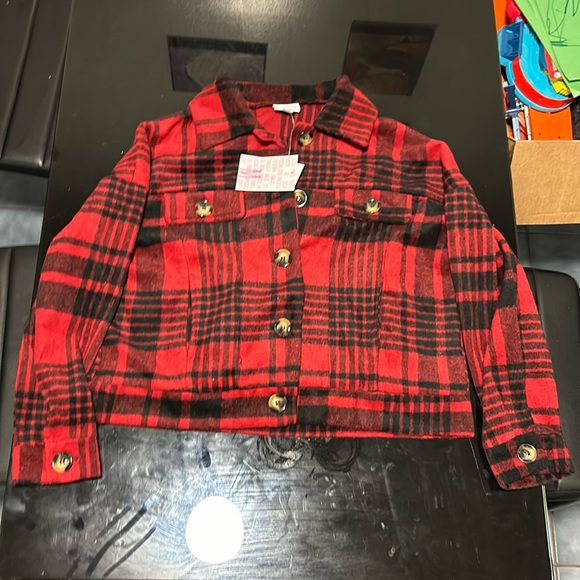 Lularoe plaid jacket - Picture 1 of 2
